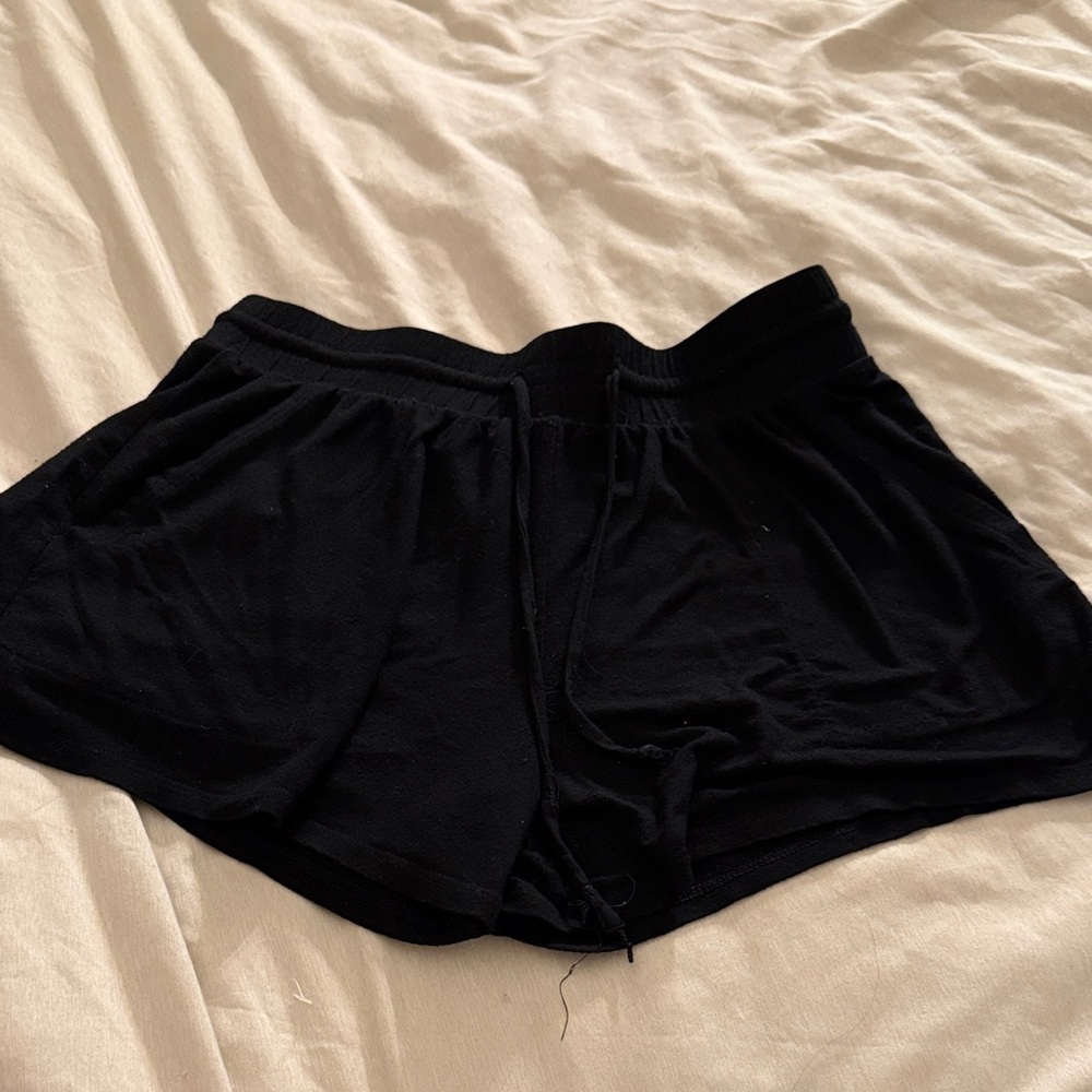 Stars Above Black Pajama Shorts